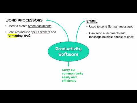 Productivity Software (Word Processors, Spreadsheets, Databases, Email)