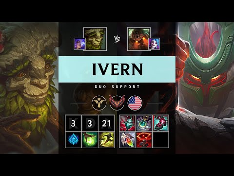 Ivern Support vs Nautilus - NA Grandmaster Patch 25.16