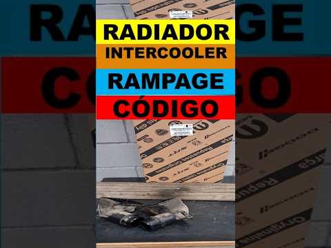 Código do radiador do intercooler da Rampage 2.0 diesel ano 2024. Referência numeração de peça.