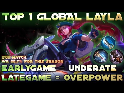 TOP 1 GLOBAL LAYLA SEASON 15 2020 | EARLYGAME = UNDERATE | LATEGAME = OVERPOWER