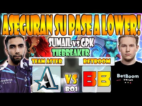 TEAM ASTER VS BETBOOM [BO1]TIEBREAKER- SUMAIL VS TORONTOTOKYO, GPK - ESL ONE BERLIN MAJOR 2023 -DOTA