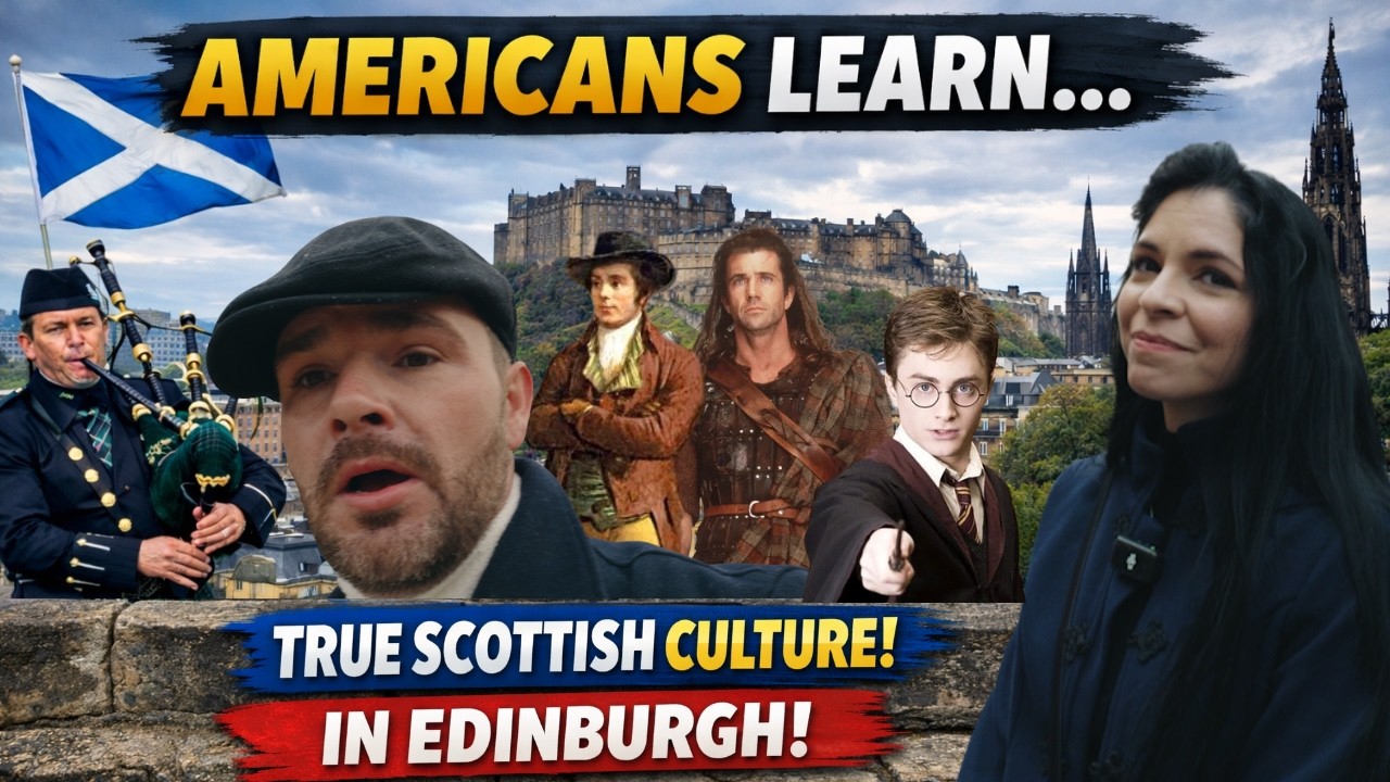 AMERICANS FIRST TIME IN EDINBURGH BUT THEY ACTUALLY TRY TO UNDERSTAND IT 