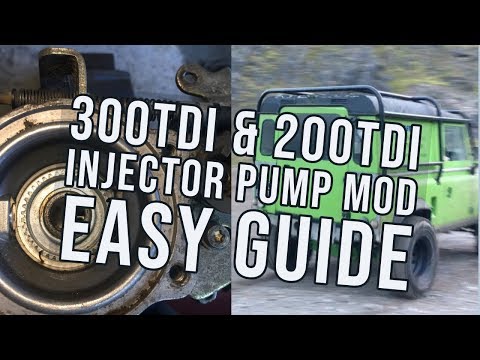 300TDI & 200TDI Injector Pump Modification Land Rover Defender & Discovery Bosch VE pump