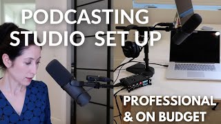 Video thumbnail for Professional PODCASTING studio for $1,184 | Podcasting equipment setup for beginners on a budget by Kris Safarova