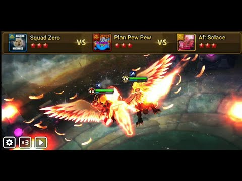 G3 SIEGE (EU S4): Squad Zero vs Plan Pew Pew vs Af: Solace (Summoners War)