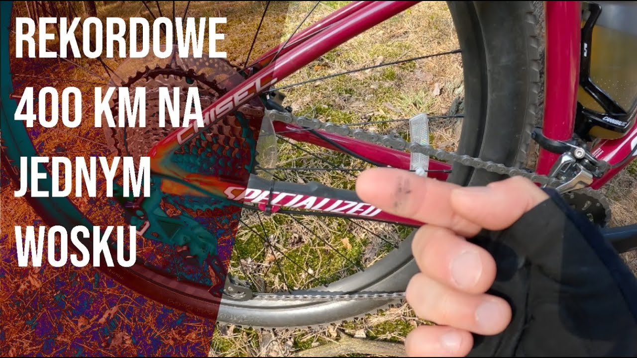 SHORT: Rekordowe 400km na jednym smarowaniu łańcucha. Wosk Bike 7 Pro Wax.