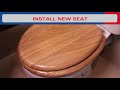 How to replace a Toilet Seat
