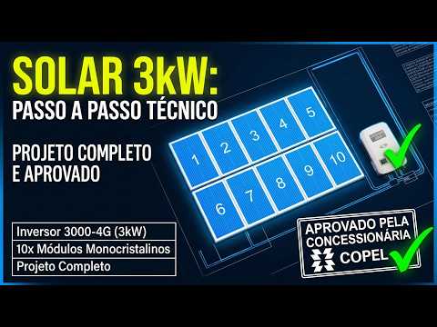 Projeto de Microgeração 3kW na Prática: O Guia Definitivo para Projetistas.