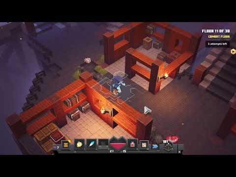 [Minecraft Dungeons]Completing the tower with only 48 mins!Only 1 life