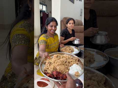 Feast ஒன்னா சேந்து வீடே கலகலன்னு Biriyani சாப்பாடு! ♨️|#rubistyle #minivlog #shorts