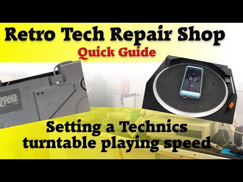 Setting a Technics turntable playing speed. Quick guide on measuring & adjusting the RPM speed.