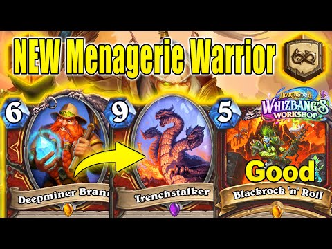 NEW Deepminer Brann Menagerie Warrior Rocks With Blackrock 'n' Roll Whizbang's Workshop| Hearthstone
