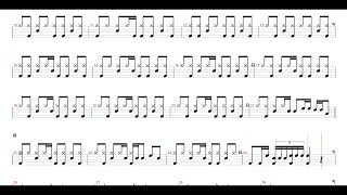 Download lagu Bee Gees-To Love Somebody | Drum Score, Drum Sheet Music mp3