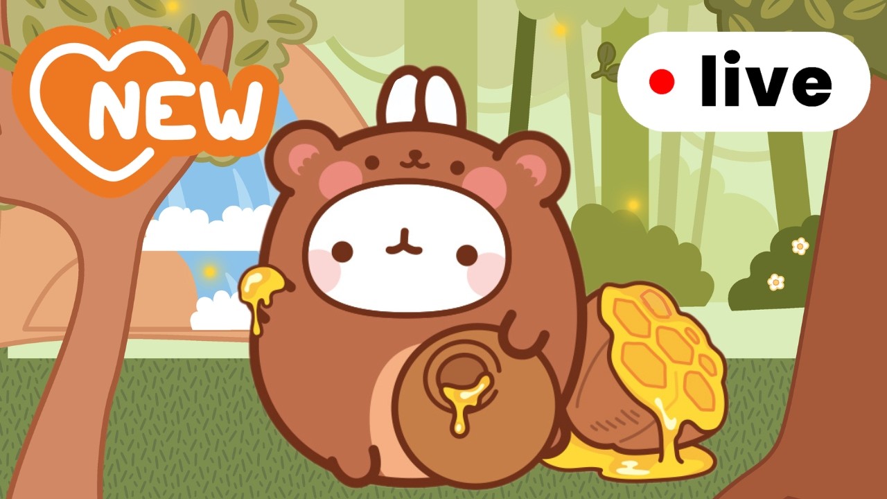 Molang & Baby Bear 🌸🐻 The Sweetest Spring Moments Ever | Live for Kids 🔴