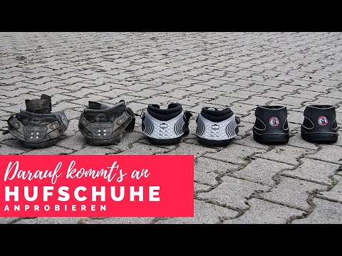 Trying on hoof boots - that's what matters