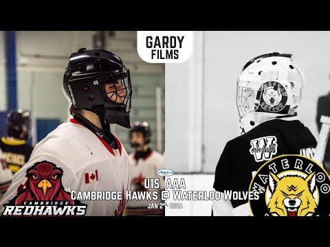 Cambridge Hawks @ Waterloo Wolves | U15 AAA - Jan 2nd 2026 | Gardy Films