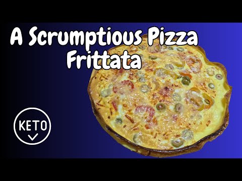 Slice into Flavor: Irresistible Keto Pizza Frittata Recipe! 🍕#ketodiet #food #cooking #howto
