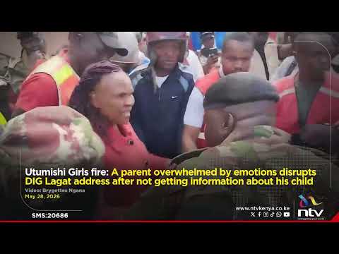 Utumishi Girls fire: A parent overwhelmed by emotions disrupts DIG Lagat address