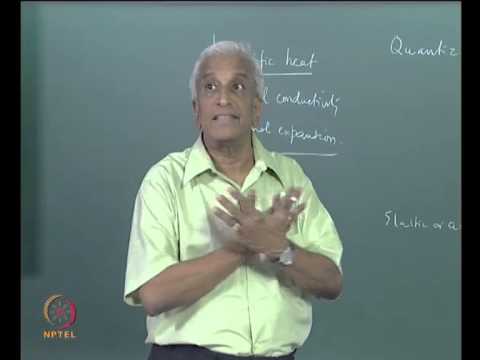 Mod-01 Lec-12 The Concept of Phonons