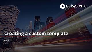Download the video "Creating a custom template"