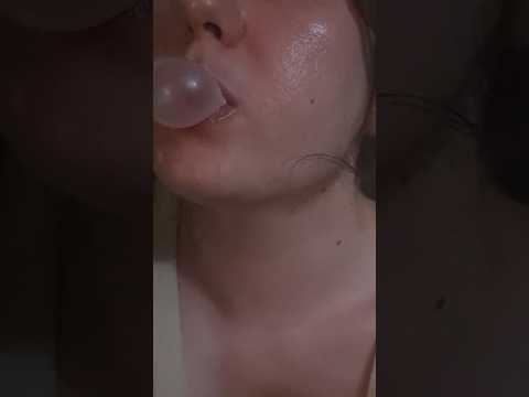 Little Bit of Gum Chewing, VERY Small Bubbles #sizedoesntmatter #asmr #gumchewing