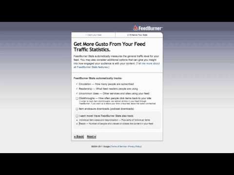 How to Create a Feedburner feed for Your Website