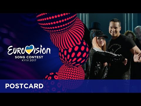 Postcard of Valentina Monetta & Jimmie Wilson from San Marino - Eurovision Song Contest 2017