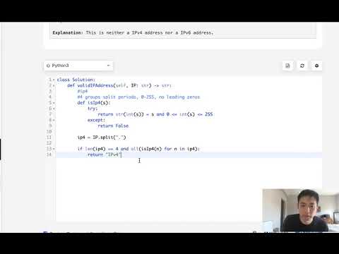 Leetcode Validate Ip Address Python