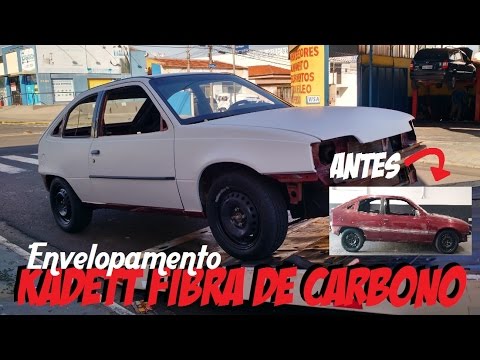 Envelopamento Kadett Fibra de Carbono Branco - Mudança de Cor. UPGRADE GARAGE Envelopamento ;)