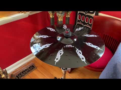 Paiste ALPHA II Colorsound Hyper Crash- 16”  Joey Jordison Slipknot Edition 2014 - Black Colorsound image 11