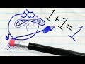 The Pencil Teaches Pencilmate A Lesson In THE GRAPES OF MATH