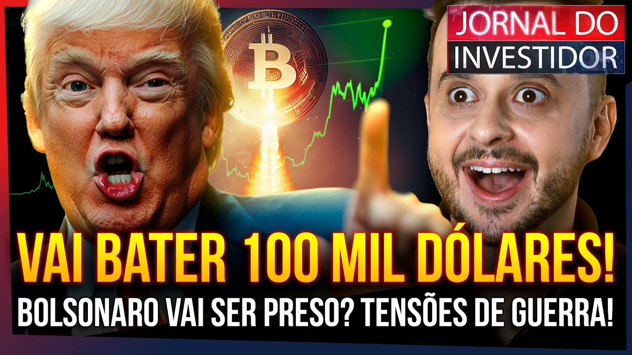 BOLSONARO pode ser PRESO? BTC vai bater 100 MIL DÓLARES! Tensão aumenta para uma III GUERRA MUNDIAL!