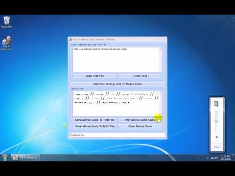 Text To Morse Code Converter Software