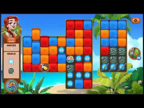Lost Island Blast Adventure Level 1435 - NO BOOSTERS 🏝️ | SKILLGAMING ✔️