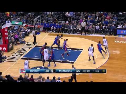 Andrew Wiggins vs Detroit Pistons 20.11.2015 (21Pts)