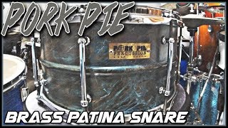 Video thumbnail for Pork Pie Brass Patina 13" x 7" Snare Drum - Demo/Review by AR Drummer