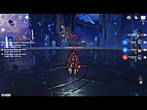 Hu Tao Funerational cooks Jadeplume Terrorshroom - Spiral Abyss 3.0 | Genshin Impact