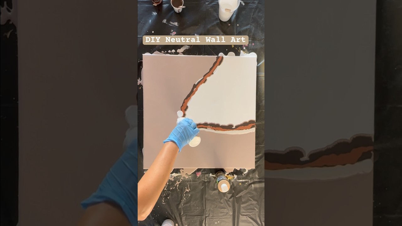 Create Your Own Neutral Wall Art #shorts #homedecor