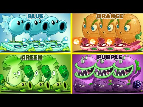 Plants Vs Zombies 2 4 Team Color Plants Vs Team Zombies- That Team Plant Will Win? PvZ 2