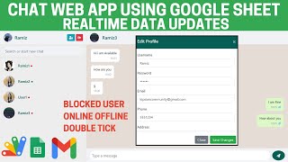 Chat Web App Using Google Sheet & Appscript | C17