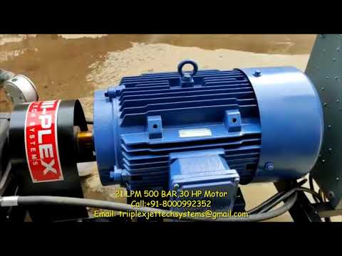 500 Bar High Pressure Pump / Triplex Plunger Pump / Tube Cleaning System/ Hydro Jetting Machine