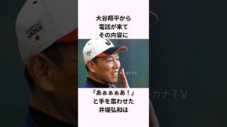「大谷翔平からの電話に震えた」井端弘和に関する雑学 #ショート #野球 #大谷翔平 #wbc #井端弘和