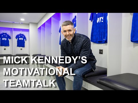 Mick Kennedy's Darvel Changing Room Team Talk in the Scottish Cup