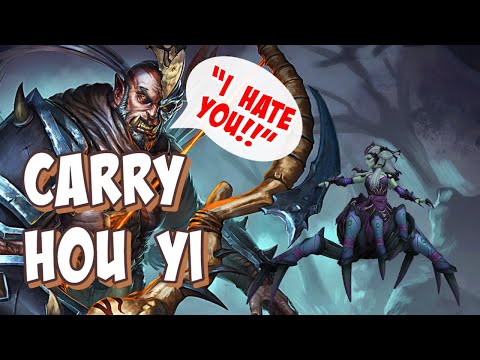 ARACHNE MAKES ME RAGE - HOU YI CARRY - SMITE SEASON 9