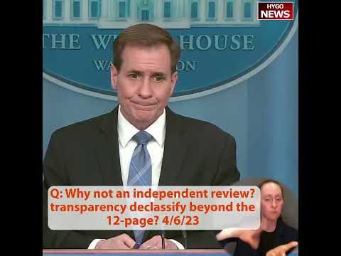 Q: Why Not An Independent Review? Transparency Declassify Beyond The 12-Page?
