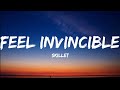 Skillet- Feel Invincible (Lyrics Video)