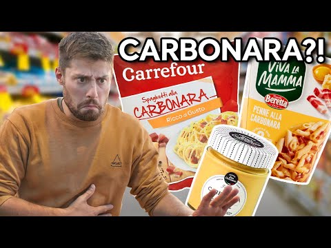 I eat ALL the CARBONARA from the SUPERMARKET!!