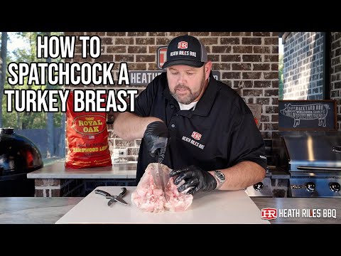 How To Spatchcock A Bone-In Turkey Breast | Step-by-Step Guide by Heath Riles BBQ