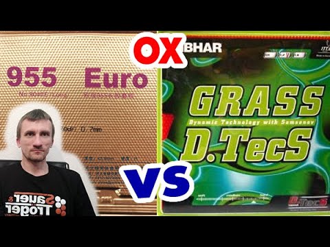 Review Yinhe 955 EURO OX and Tibhar GRASS DTECS OX - long pips test compare, which effect is better?