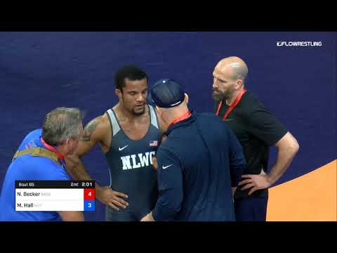 79 Kg Semifinal Nick Becker Badger Regional Training Center Vs Mark Hall Nittany Lion Wrestling Cl